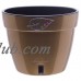 Santino Self Watering Planter Asti 10.6 Inch Gold/Black Flower Pot   564101648